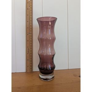 Vintage MCM Amethyst Purple Bud Vase - Bo Borgstrom Style